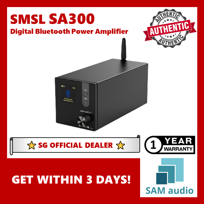 [🎶SG] SMSL SA300 HiFi Digital Power Amplifier With Bluetooth