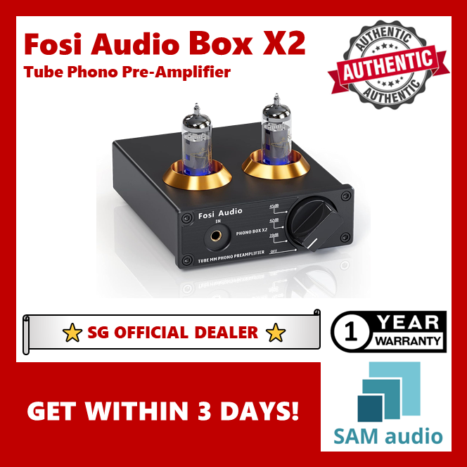 🎶SG] FOSI AUDIO BOX X2 Tube Phono Preamplifier – SAM Audio SG
