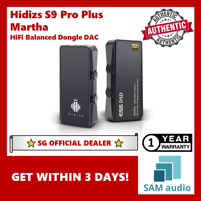 [🎶SG] Hidizs S9 Pro Plus Martha HiFi Balanced Dongle DAC