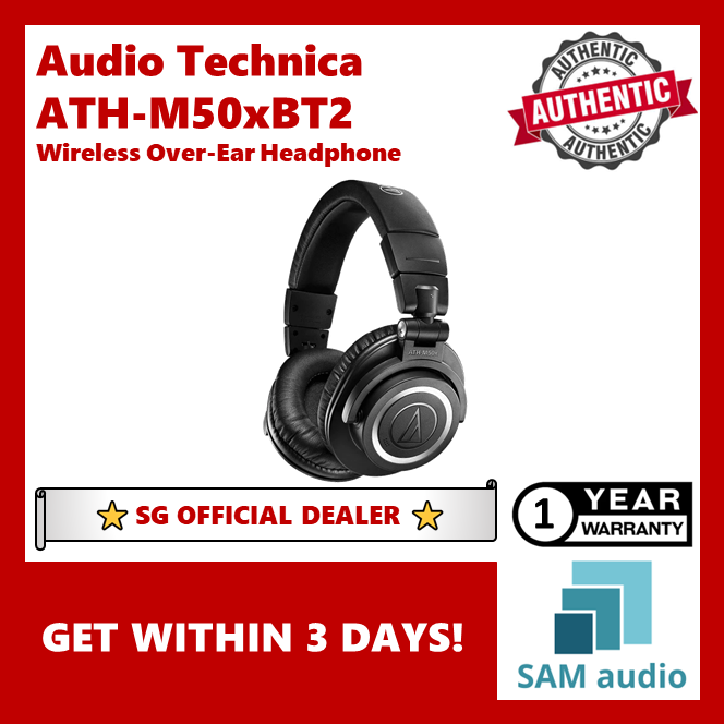 [🎶SG] Audio-Technica ATH-M50xBT2 Wireless Headphones
