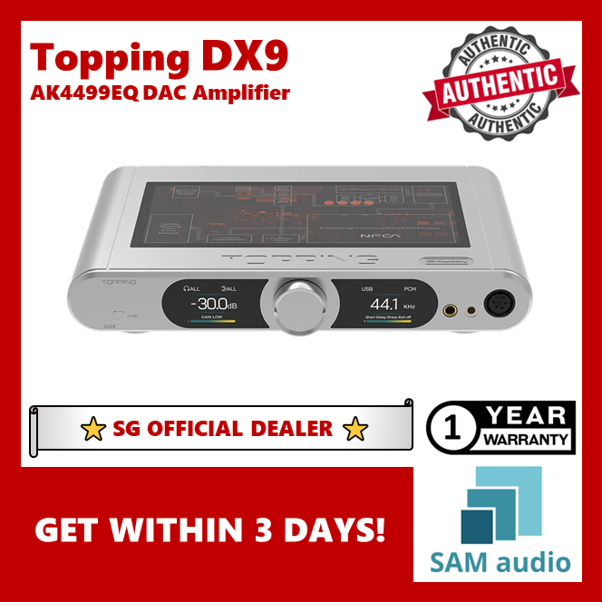 [🎶SG] TOPPING DX9 AK4499EQ DAC and Headphone Amplifier