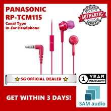 Load image into Gallery viewer, [🎶SG] PANASONIC RP-TM115E (TM115E) CANAL TYPE IN-EAR HEADPHONES
