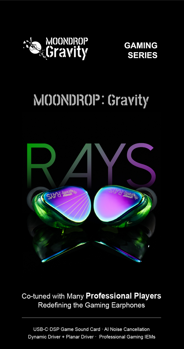 🎶SG] MOONDROP RAYS 1DD + 1 Planar Drivers Gaming IEMs – SAM Audio SG