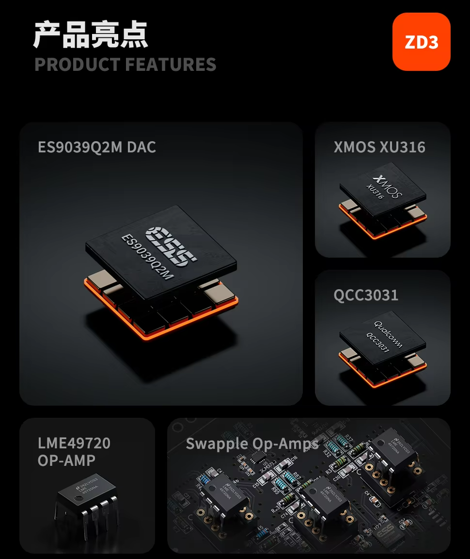 [🎶SG] FOSI AUDIO ZD3 Bluetooth Desktop DAC Preamp ARC Input, ES9039Q2M