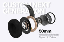 Load image into Gallery viewer, [🎶SG] HarmonicDyne Poseidon 50mm Nickel Diaphragm Dynamic Drivers Headphones
