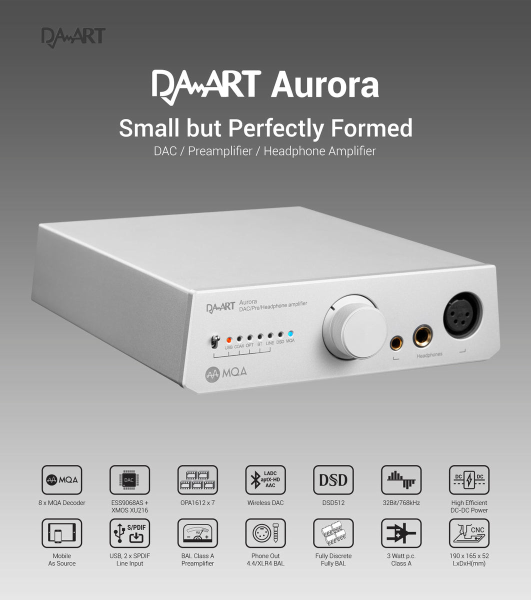 🎶SG] DA-ART / YULONG AURORA, MQA Full Decoder ES9068AS, DAC