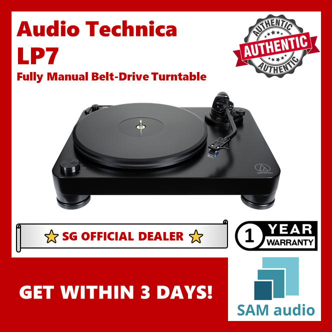 [🎶SG] Audio Technica AT-LP7 Fully Manual Belt-Drive Turntable