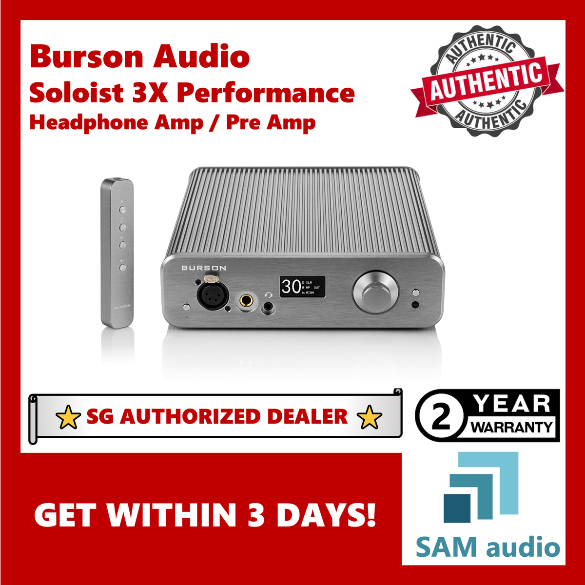 🎶SG] Burson Audio Soloist 3X Performance (Headphone Amp Pre - Main Image