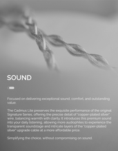 Load image into Gallery viewer, [🎶SG] EFFECT AUDIO CADMUS LITE Signature Series 4 Wires Earphone Cable
