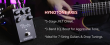 Load image into Gallery viewer, [🎶SG] TOPPING ARES HYNOTONE Distortion Preamp Pedal 5-stage JFET Circuit, 3-band Aggressive Tone, Ideal for 7-string Guitars &amp; Drop Tunings
