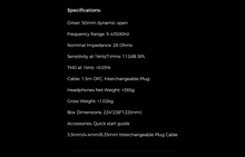 Load image into Gallery viewer, [🎶SG] AUNE AR5000MK2 - Open-Back Dynamic Headphones
