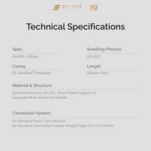 Load image into Gallery viewer, [🎶SG] EFFECT AUDIO CADMUS LITE Signature Series 4 Wires Earphone Cable

