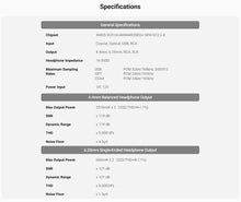 Load image into Gallery viewer, [🎶SG] Fosi Audio ZH3 - AKM4493SEQ DAC and Headphone Amplifier
