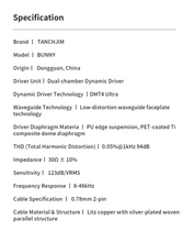 Load image into Gallery viewer, [🎶SG] TANCHJIM BUNNY DMT 4 Ultra In-Ear Monitors IEM
