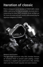 Load image into Gallery viewer, [🎶SG] TANCHJIM FOLA DMT5 Architecture Single Dynamic Driver In-Ear Monitors
