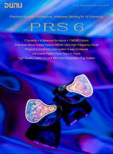 Load image into Gallery viewer, [🎶SG] DUNU PRS6 - 1DD + 4BA + 1MEMS Hybrid Gaming In-ear Monitor and Q-lock Mini
