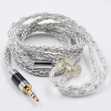 Load image into Gallery viewer, [🎶SG] KZ EARPHONES CABLE 8 CORE SILVER / BLUE HYBRID  784 CORES SILVER PLATED UPGRADE CABLE
