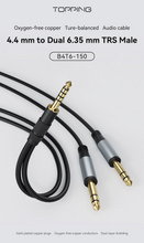 Load image into Gallery viewer, [🎶SG] TOPPING B4T6-150 - 4.4mm to Dual 6.35mm TRS Male Audio Cable
