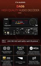 Load image into Gallery viewer, [🎶SG] FX AUDIO DA06 - Dual AKM4493EQ MQA DAC
