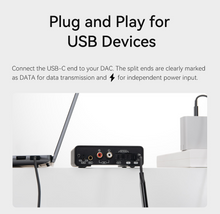 Load image into Gallery viewer, [🎶SG] TOPPING TC-OTG-Y20 - Type-C OTG Data &amp; Power Splitter Cable
