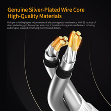 Load image into Gallery viewer, [🎶SG] KZ SILVER-PLATED OXYGEN-FREE COPPER TYPE-C UPGRADE CABLE 0.75mm C-Pin
