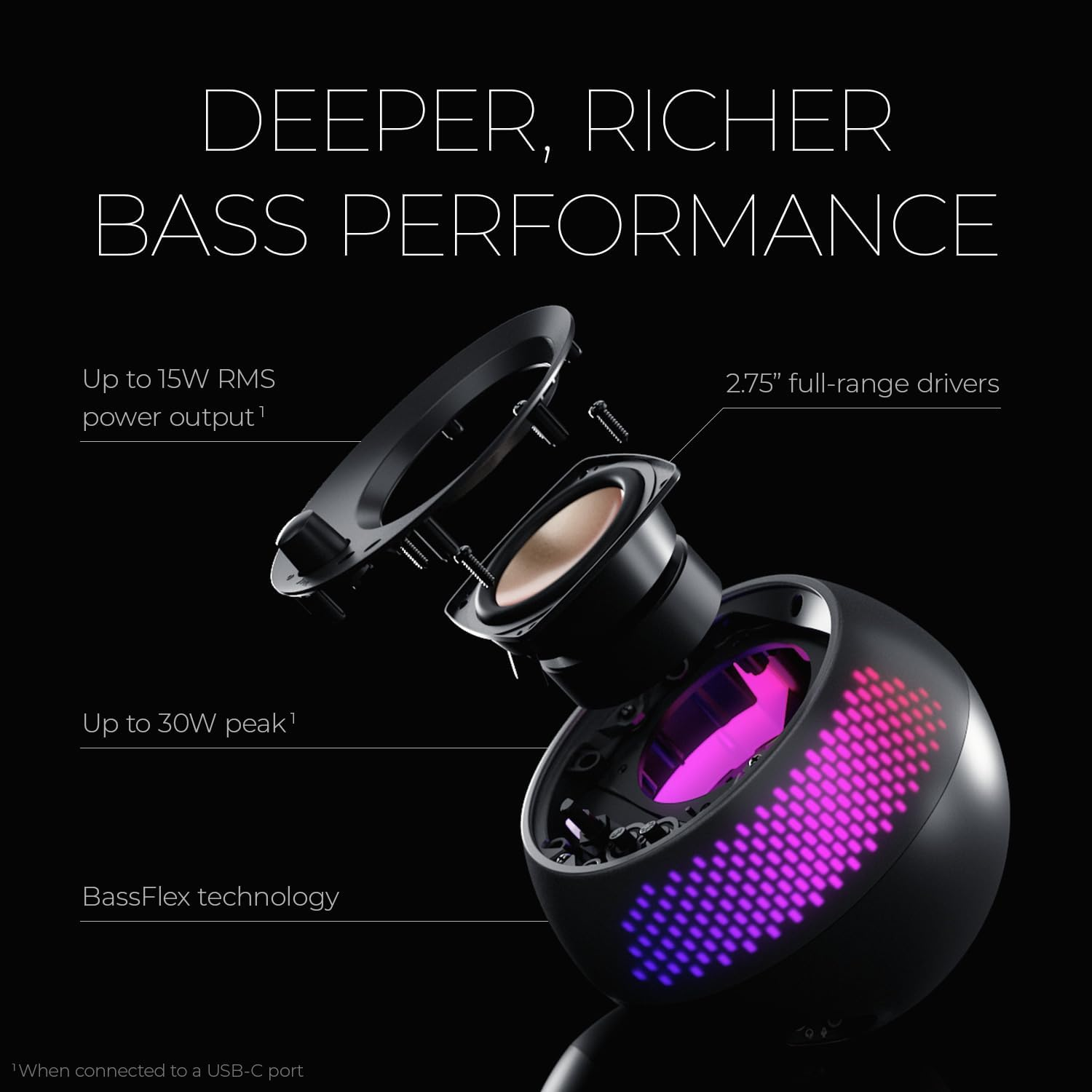 🎶SG] Creative Pebble X Plus - 2.1 USB-C Speakers Customizable RGB