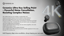 Load image into Gallery viewer, [🎶SG] ROSESELSA CERAMICS ULTRA - True Wireless Noise-Cancelling Bluetooth Earbuds
