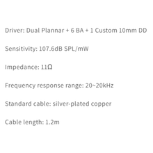 Load image into Gallery viewer, [🎶SG] Moritz ENZO - 1DD + 6BA + 2Planar Magnetic Hybrid Driver In-Ear Monitor
