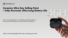 Load image into Gallery viewer, [🎶SG] ROSESELSA CERAMICS ULTRA - True Wireless Noise-Cancelling Bluetooth Earbuds
