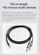 Load image into Gallery viewer, [🎶SG] TOPPING B4T6-150 - 4.4mm to Dual 6.35mm TRS Male Audio Cable
