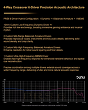 Load image into Gallery viewer, [🎶SG] DUNU PRS6 - 1DD + 4BA + 1MEMS Hybrid Gaming In-ear Monitor and Q-lock Mini
