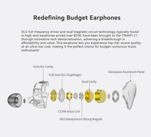 Load image into Gallery viewer, [🎶SG] TINHIFI C1 - 10mm DLC Diaphragm Driver In-Ear Monitors
