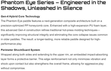 Load image into Gallery viewer, [🎶SG] JOYSENT PHANTOM EYE - T700 Carbon Fiber Pickleball Paddle 16mm Standard
