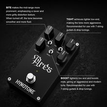 Load image into Gallery viewer, [🎶SG] TOPPING ARES HYNOTONE Distortion Preamp Pedal 5-stage JFET Circuit, 3-band Aggressive Tone, Ideal for 7-string Guitars &amp; Drop Tunings

