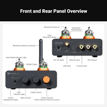 Load image into Gallery viewer, [🎶SG] FOSI AUDIO GR40 Tube DAC Preamp With Bluetooth And Tone Control
