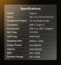 Load image into Gallery viewer, [🎶SG] TIPSY TURBO 3 ADAPTER- USB-A/USB-C (Dongle DAC/Amp)
