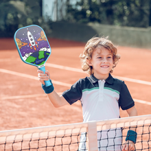 Load image into Gallery viewer, [🎶SG] JOYSENT SPACE ADVENTURE - ROCKET BLAST - T300 Carbon Fiber Pickleball 14mm Paddle For Kids

