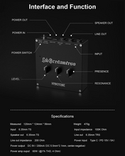 Load image into Gallery viewer, [🎶SG] TOPPING CABSCREAMER60 HYNOTONE 60W Power Amp Pedal With Presence &amp; Resonance Controls, Balanced Line Out, DC 9V Output, PD Power Input, Line Out For Live &amp; Recording
