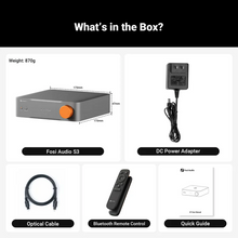 Load image into Gallery viewer, [🎶SG] FOSI AUDIO S3 - Balanced HiFi Streamer/DAC/Pre-amp
