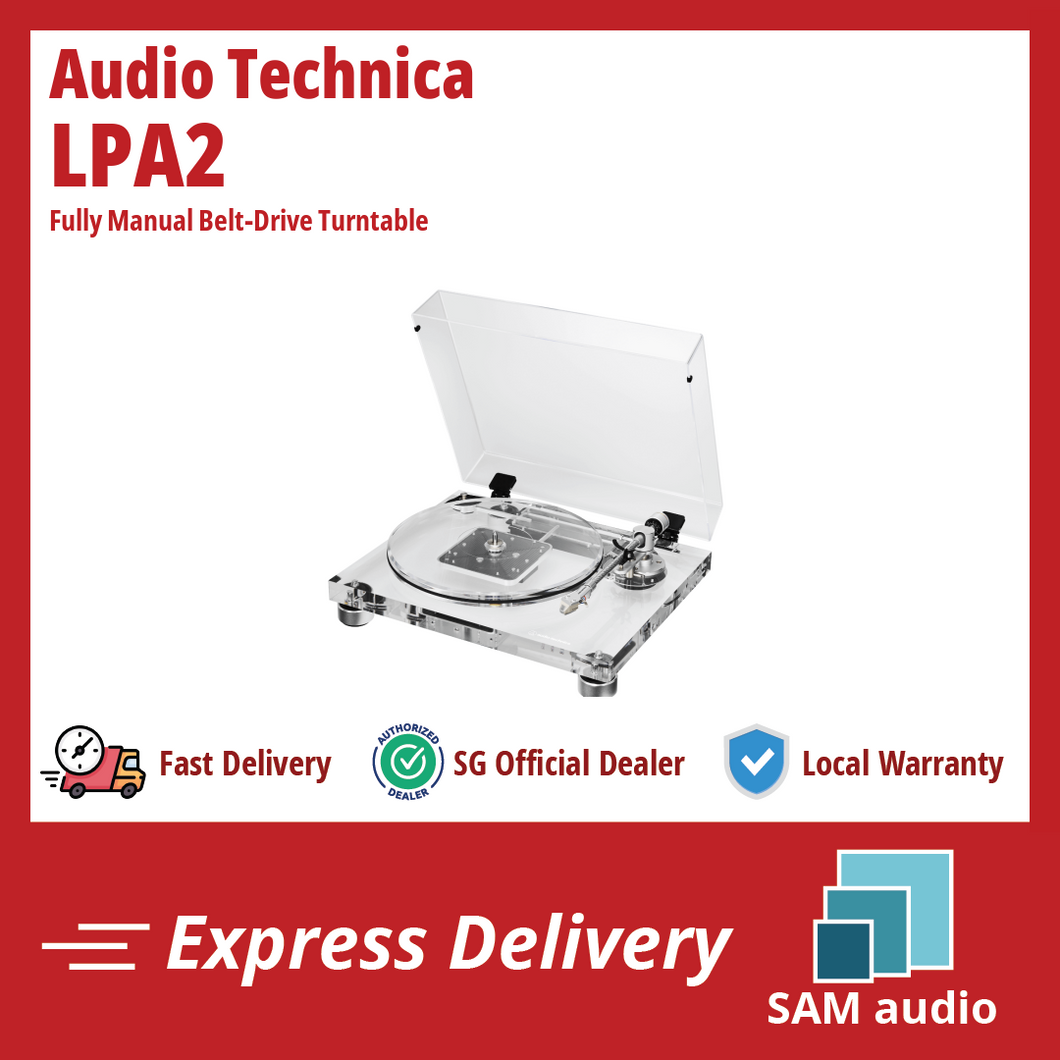 [🎶SG] AUDIO TECHNICA AT-LPA2 - Fully Manual Belt-Drive Turntable