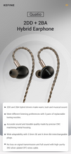 Load image into Gallery viewer, [🎶SG] KEFINE QUATIO - 2DD + 2BA Hybrid In Ear Monitors IEM
