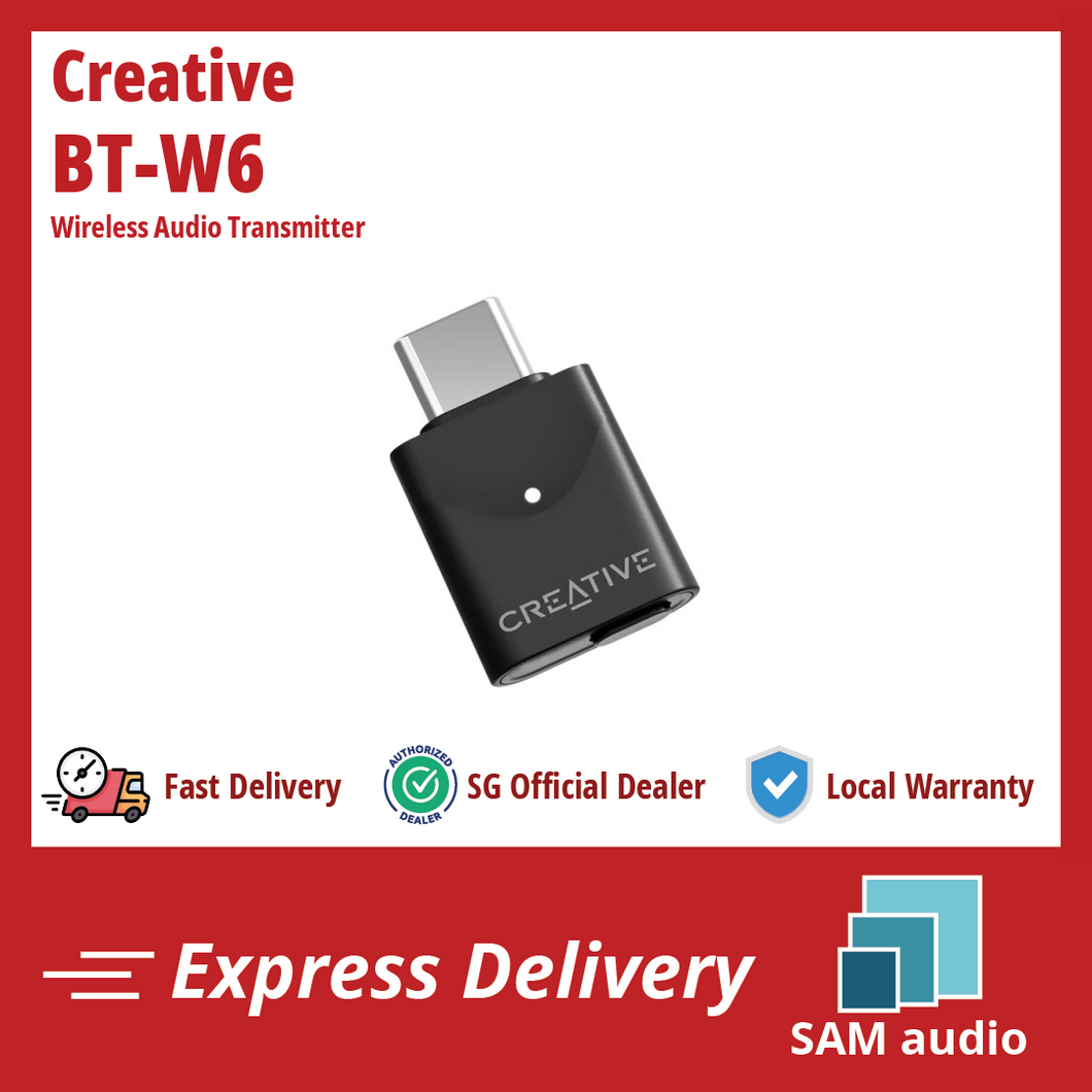 [🎶SG] CREATIVE BT-W6 Wireless Audio Transmitter