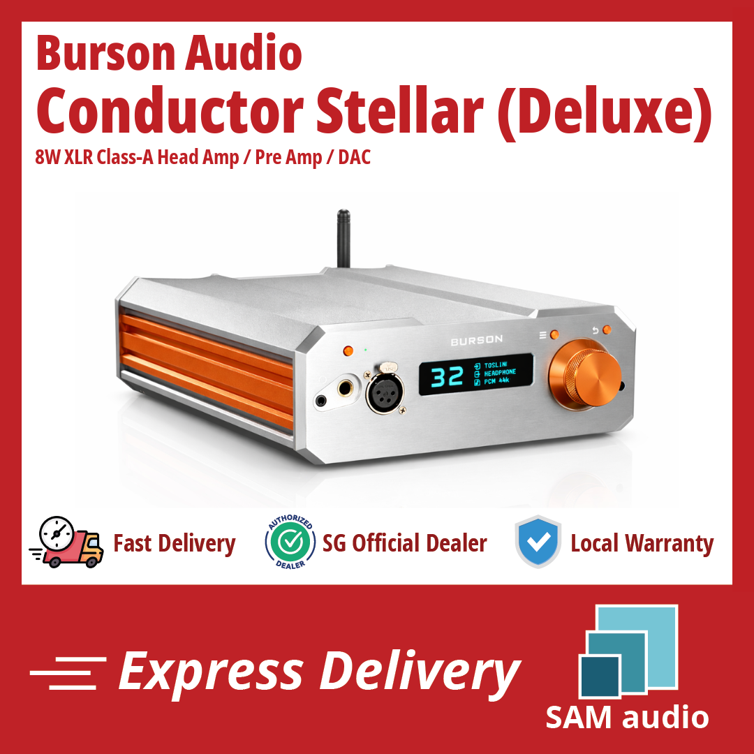 [🎶SG] Burson Audio CONDUCTOR STELLAR - 8W XLR Class-A Headphone / Pre ...