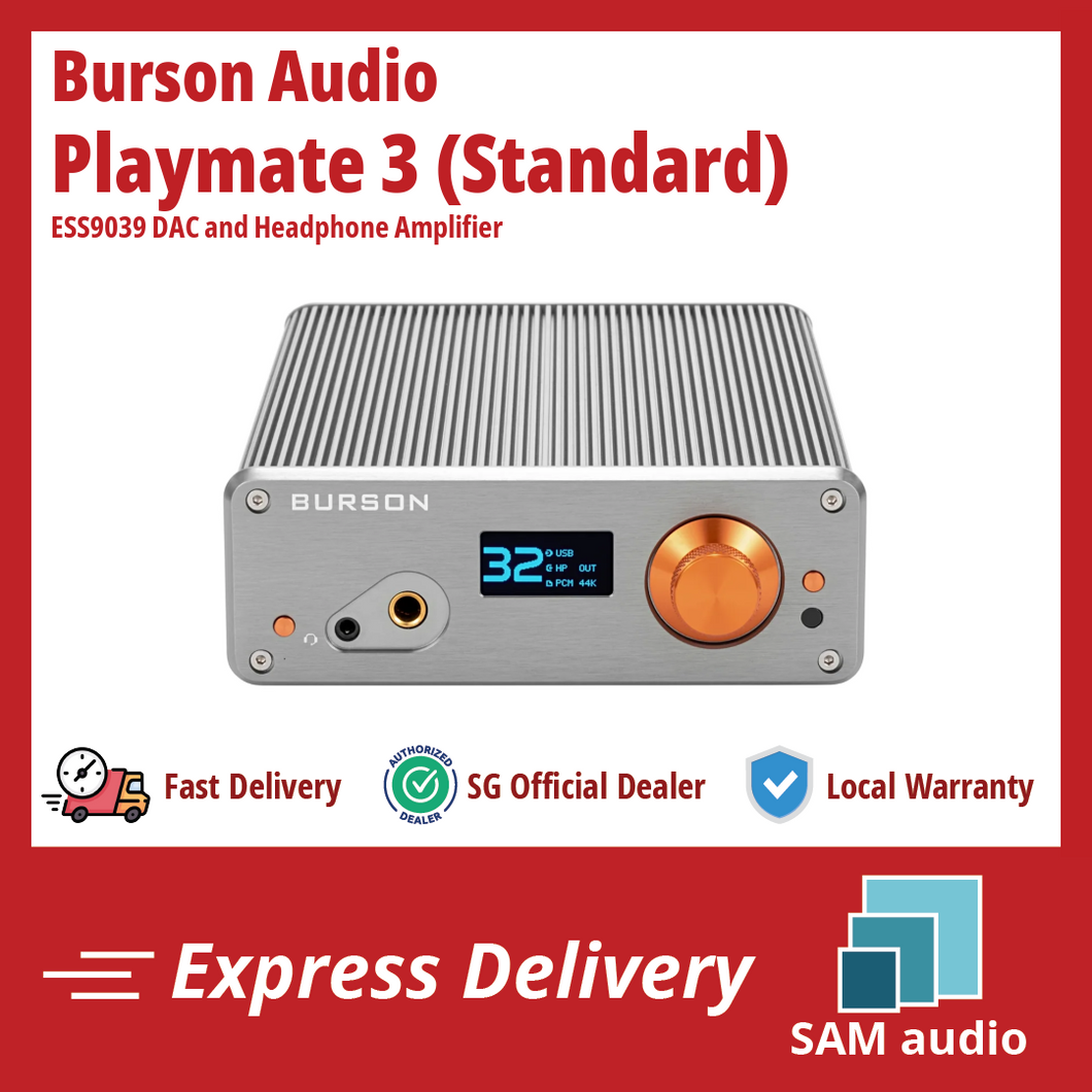 [🎶SG] Burson Audio Playmate 3 - ESS9039 DAC and Class A Headphone Amplifier