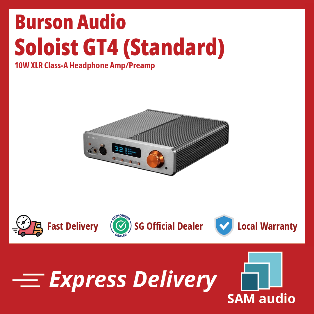 🎶SG] BURSON SOLOIST GT4 10W XLR Class-A Headphone Amp/Pre-Amp
