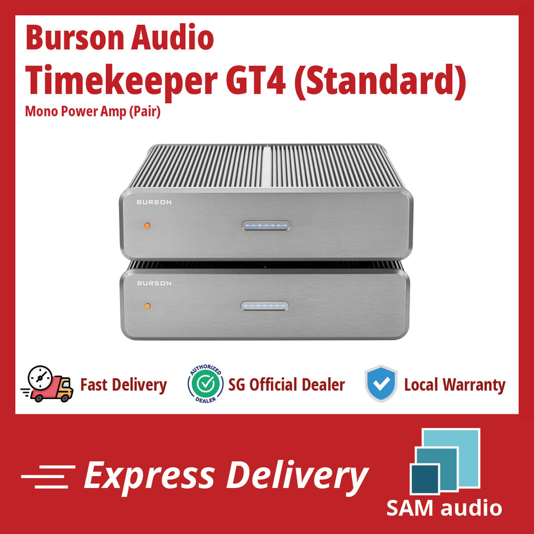 [🎶SG] Burson Audio Timekeeper GT4 (Grand Tourer 4) Mono Power Amplifier (Pair)