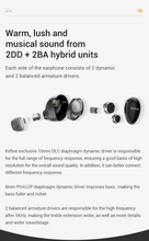 Load image into Gallery viewer, [🎶SG] KEFINE QUATIO - 2DD + 2BA Hybrid In Ear Monitors IEM
