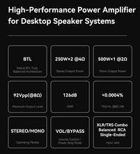 Load image into Gallery viewer, [🎶SG] TOPPING MINI 500 - Fully Balanced Desktop Power Amplifier (Mini500)
