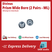 Load image into Gallery viewer, [🎶SG] DIVINUS PRISM WIDE BORE LSR Eartips For 4-6mm Nozzle
