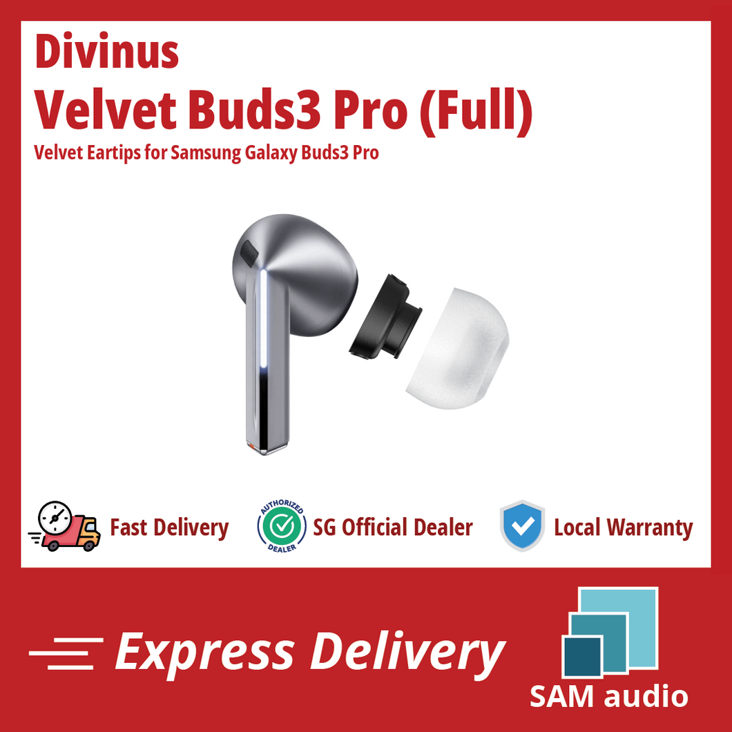 [🎶SG] Divinus Velvet Buds3 Pro - Samsung Galaxy Buds3 Pro TWS Eartip Replacement